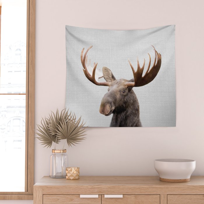 Moose - Colorful Wall Tapestry Gallery Image 2