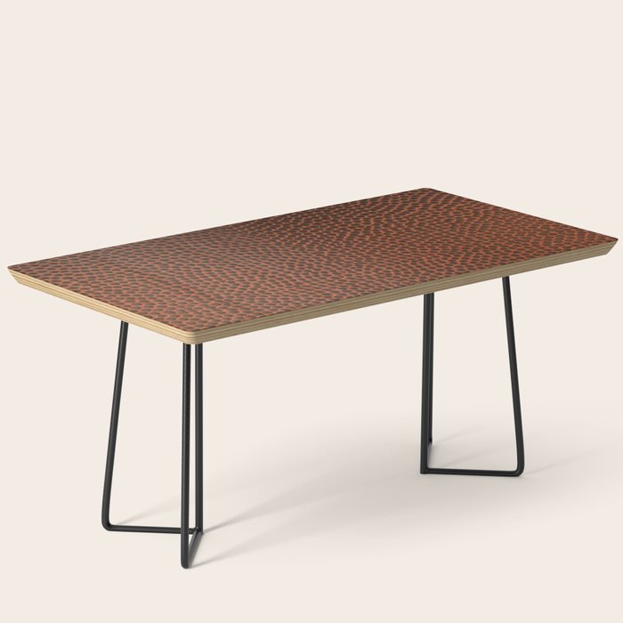 Football / Basketball Leather Texture Skin Coffee Table Gallery Image 1