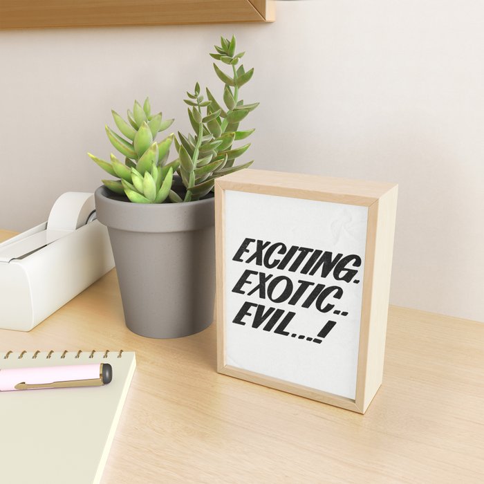 Exciting exotic evil! Mini Art Print Gallery Image 2