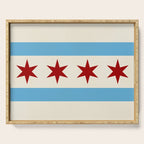 Chicago Flag Serving Tray Gallery Image 1