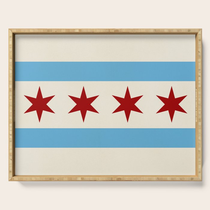 Chicago Flag Serving Tray Gallery Image 1