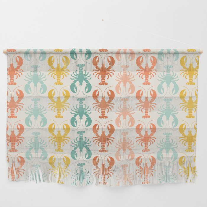 Lobster parade - retro Wall Hanging Gallery Image 1