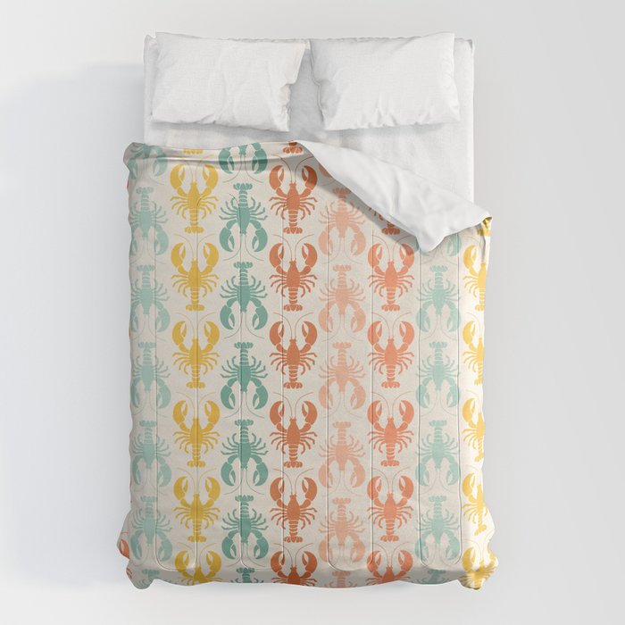 Lobster parade - retro Comforter Gallery Image 6