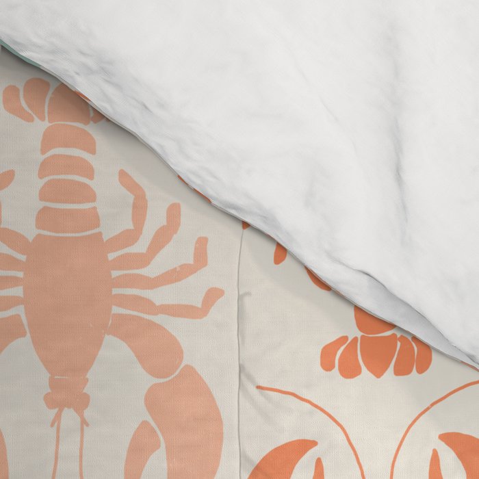 Lobster parade - retro Comforter Gallery Image 4
