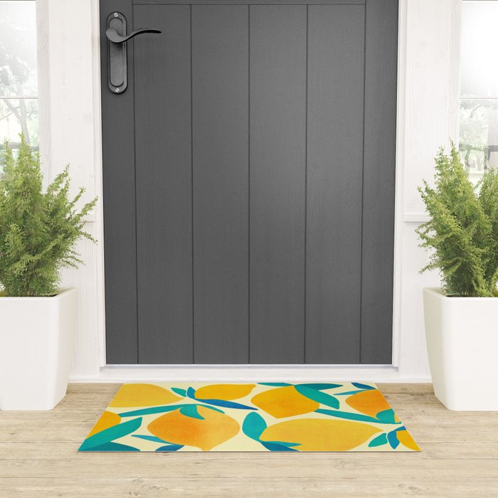 Mangoes - Tropical Fruit Illustration Welcome Mat Gallery Image 3