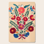 Mexican Bird Motif Cream  Cutting Board Gallery Image 1