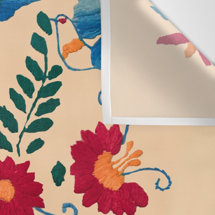 Mexican Bird Motif Cream  Wall Tapestry Gallery Image 3