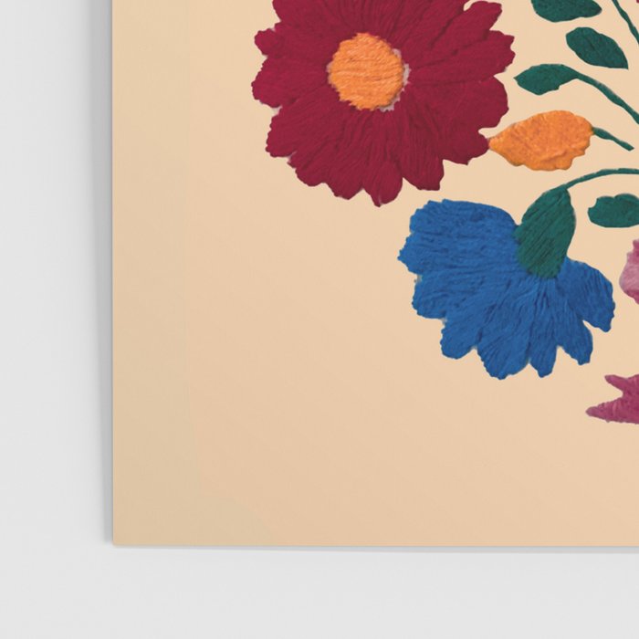 Mexican Bird Motif Cream  Poster Gallery Image 3