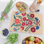 Mexican Bird Motif Cream  Cutting Board Gallery Image 2