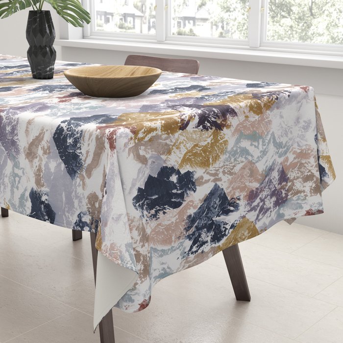 Abstract Colorful mountains C Tablecloth Gallery Image 3