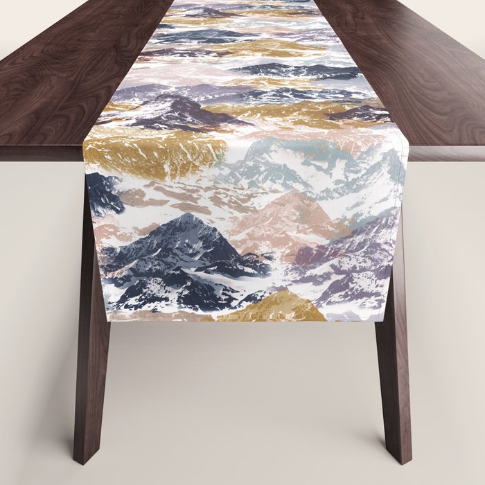Abstract Colorful mountains C Table Runner Gallery Image 1