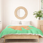 Happy Golden Retriever Duvet Cover Gallery Image 3