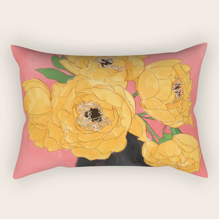 Bouquet Gift Sunny Rectangular Pillow Gallery Image 2