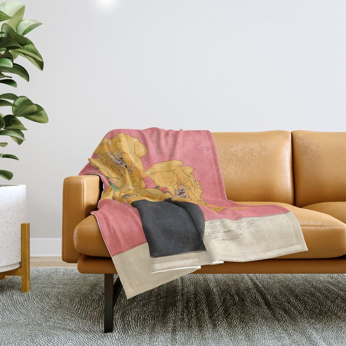 Bouquet Gift Sunny Throw Blanket Gallery Image 1