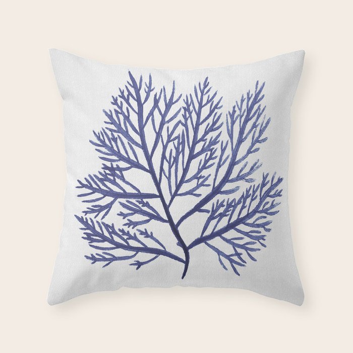 Seaweed 9 Throw Pillow Gallery Image 1