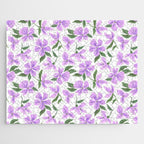 Lilac gouache flowers Jigsaw Puzzle Gallery Image 1