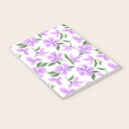 Lilac gouache flowers Notebook Gallery Image 3