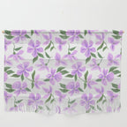 Lilac gouache flowers Wall Hanging Gallery Image 1