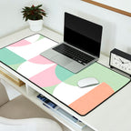 Mid-Mod geometric dots and shapes pattern - Pastel Candy Desk Mat Gallery Image 2