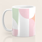 Mid-Mod geometric dots and shapes pattern - Pastel Candy Coffee Mug Gallery Image 3