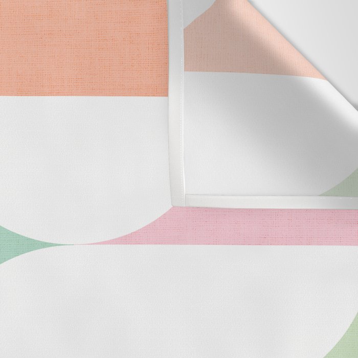 Mid-Mod geometric dots and shapes pattern - Pastel Candy Wall Tapestry Gallery Image 3