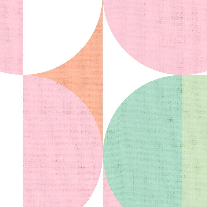 Mid-Mod geometric dots and shapes pattern - Pastel Candy Coffee Mug Gallery Image 2