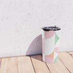 Mid-Mod geometric dots and shapes pattern - Pastel Candy Travel Mug Gallery Image 4