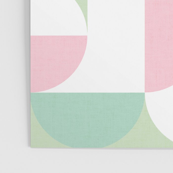 Mid-Mod geometric dots and shapes pattern - Pastel Candy Poster Gallery Image 3