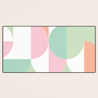 Mid-Mod geometric dots and shapes pattern - Pastel Candy Desk Mat Gallery Image 3