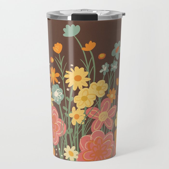 Rainbow garden Travel Mug Gallery Image 1