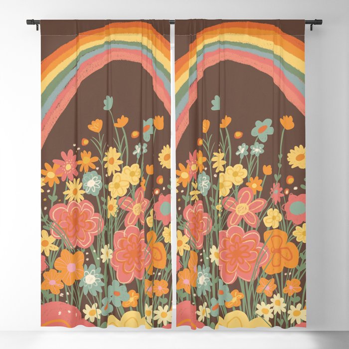 Rainbow garden Window Curtain Gallery Image 1