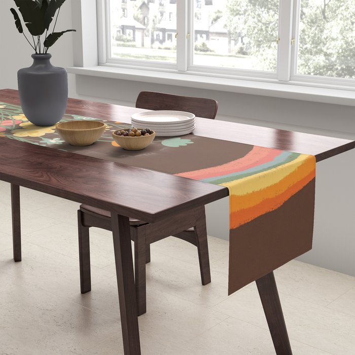 Rainbow garden Table Runner Gallery Image 2