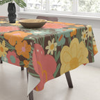 Rainbow garden Tablecloth Gallery Image 3