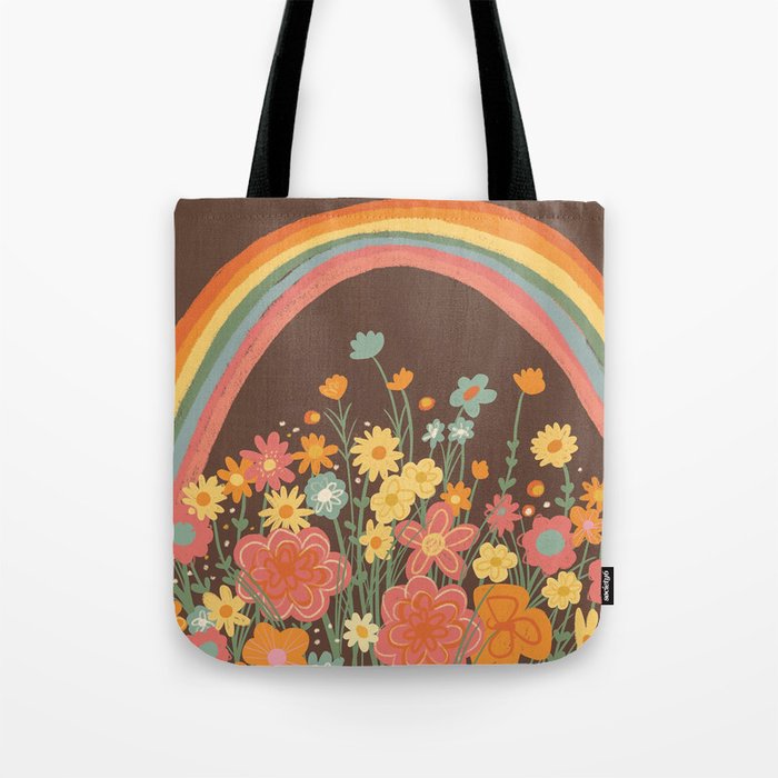 Rainbow garden Tote Bag Gallery Image 1