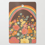 Rainbow garden Cutting Board Gallery Image 1