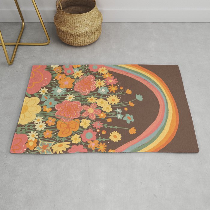 Rainbow garden Rug Gallery Image 1