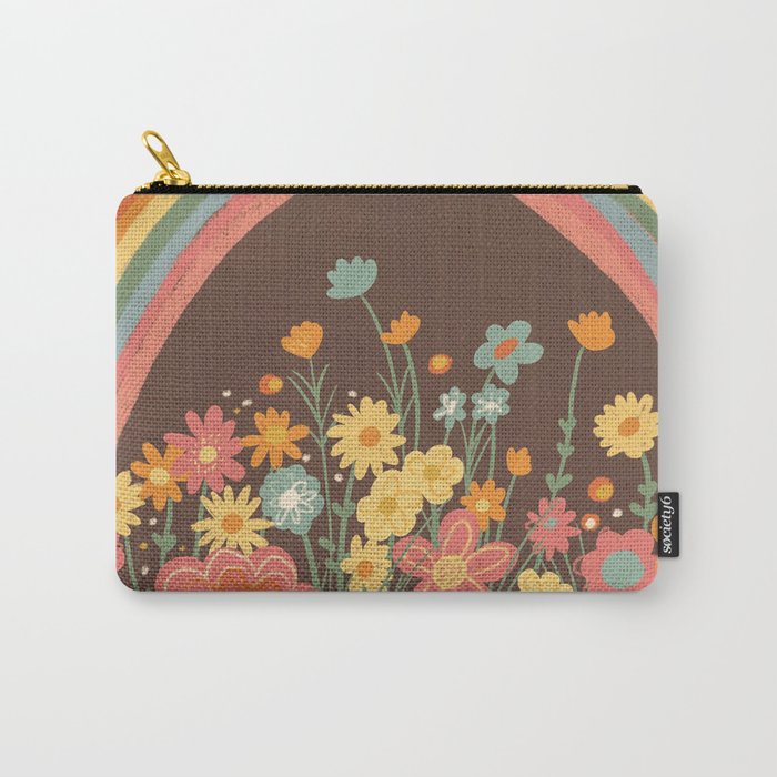 Rainbow garden Carry All Pouch Gallery Image 1