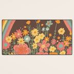 Rainbow garden Desk Mat Gallery Image 3