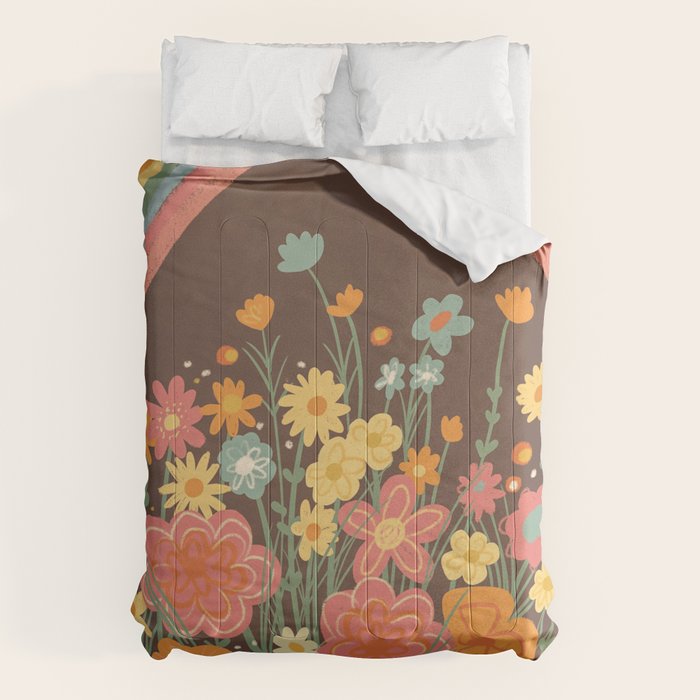 Rainbow garden Comforter Gallery Image 1