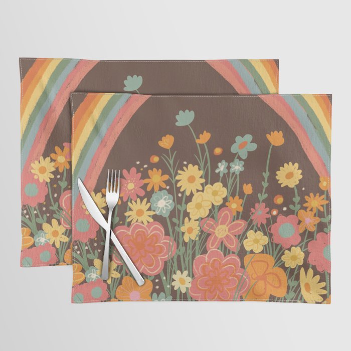 Rainbow garden Placemat Gallery Image 1