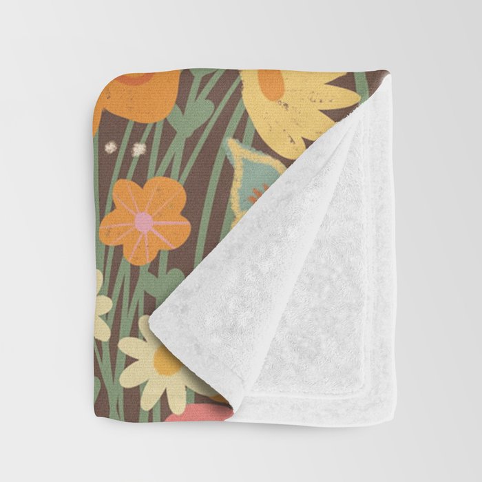 Rainbow garden Throw Blanket Gallery Image 3