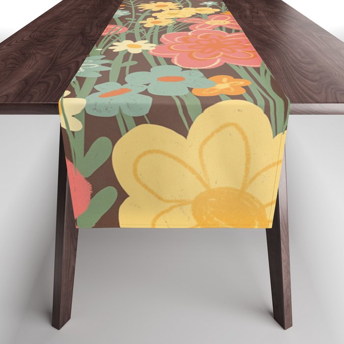 Rainbow garden Table Runner Gallery Image 1