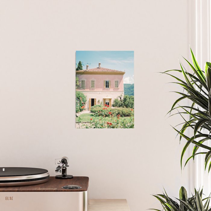 The Pink Villa | Villa Pizzo, Lake Como | Italy Travel Photography Poster Gallery Image 2