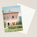 The Pink Villa | Villa Pizzo, Lake Como | Italy Travel Photography Stationery Card Gallery Image 2