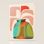 Abso 03 Colored Vase With Red Plant Stationery Card Gallery Image 2