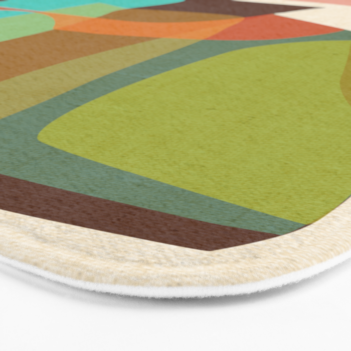 Abso 03 Colored Vase With Red Plant Bath Mat Gallery Image 3