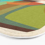 Abso 03 Colored Vase With Red Plant Bath Mat Gallery Image 3