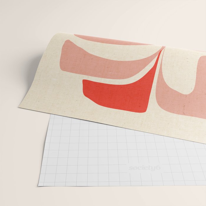 Abso 03 Colored Vase With Red Plant Wrapping Paper Gallery Image 2