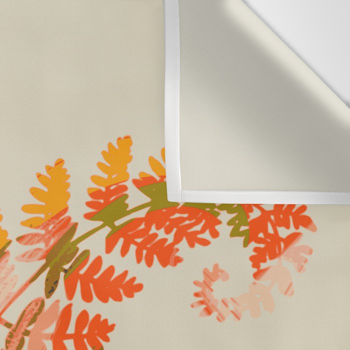 colorful fern leaves Wall Tapestry Gallery Image 3