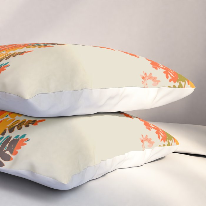 colorful fern leaves Pillow Sham Gallery Image 3